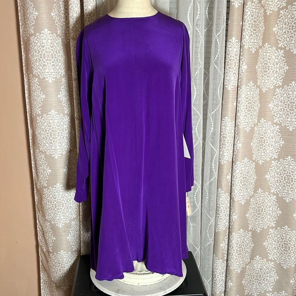 Vintage Pat Argenti Collection 100% Silk Dress Size 10